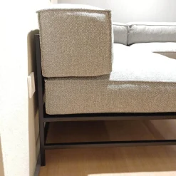 Ecksofa Easy Pieces Stoff 24 0090 Grau Gestell Schwarz