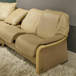 Ecksofa Eldorado Leder Paloma Sand Buche