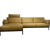 Ecksofa Enna Leder 17882 Ceras 8290 Argile Füße Epoxy E2200 Nuit Silk