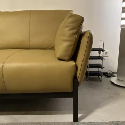 Ecksofa Enna Leder 17882 Ceras 8290 Argile Füße Epoxy E2200 Nuit Silk
