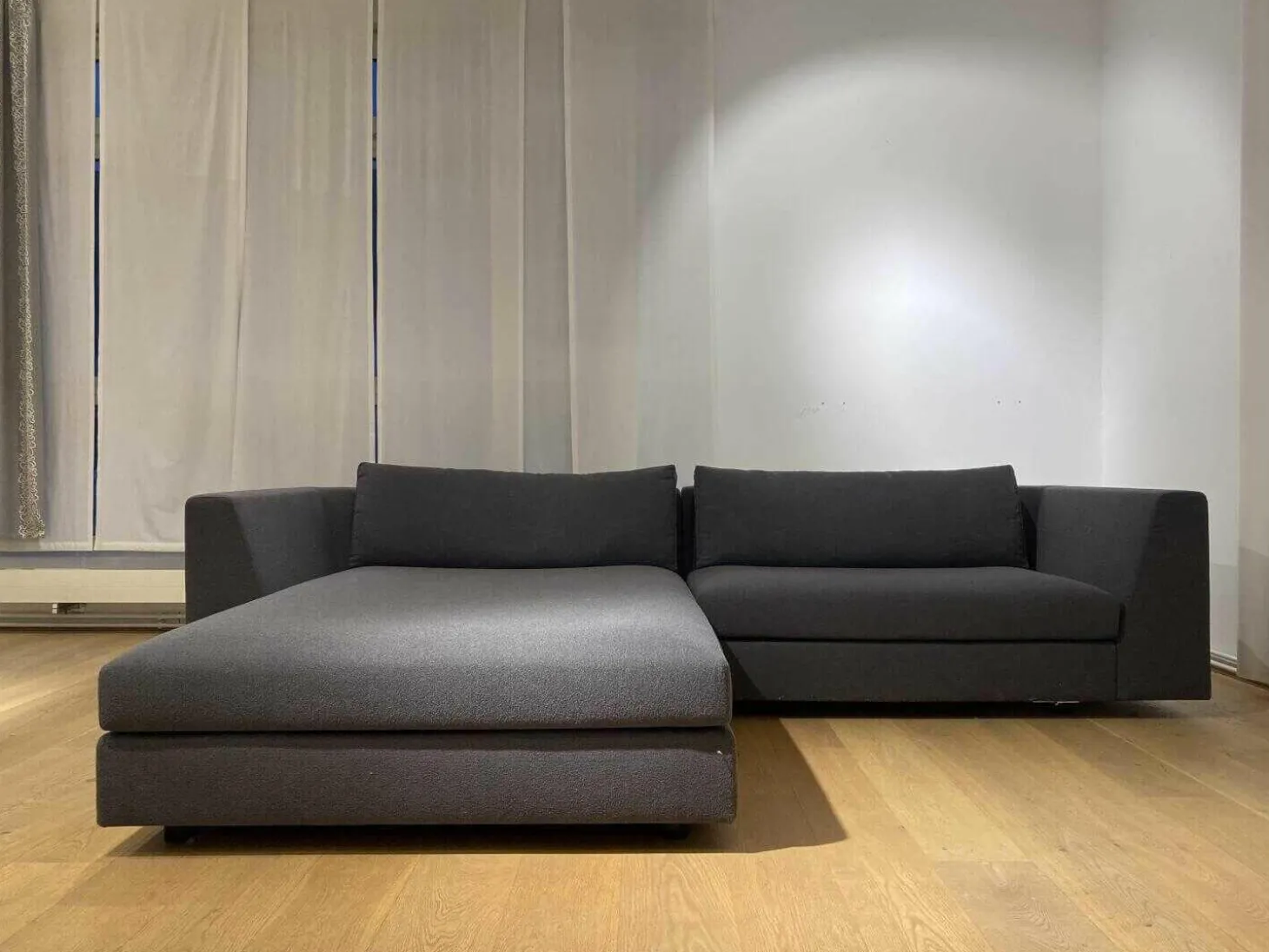Ecksofa Exclusif Stoff B Unik Ardoise Grau