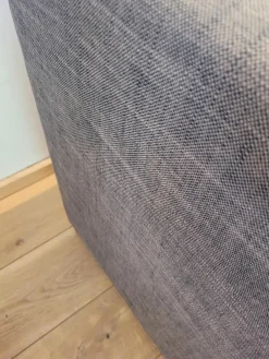 Ecksofa Exclusif Stoff Bari Brun Grau Füße Kunststoff Schwarz Inklusive 3 Kissen