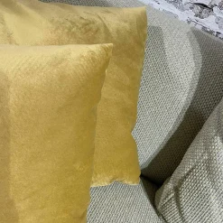 Ecksofa Freistil 187 Stoff 4072 Seidengrau Grau Füße Kunststoff Inklusive 3 Kissen