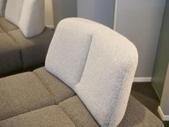 Ecksofa Garnitur WK 515 Joker Stoff Cosmo Anthrazit Light Mit 360 Grad Verstellbarer Rückenkissen