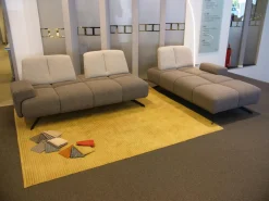 Ecksofa Garnitur WK 515 Joker Stoff Cosmo Anthrazit Light Mit 360 Grad Verstellbarer Rückenkissen