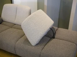 Ecksofa Garnitur WK 515 Joker Stoff Cosmo Anthrazit Light Mit 360 Grad Verstellbarer Rückenkissen