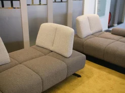 Ecksofa Garnitur WK 515 Joker Stoff Cosmo Anthrazit Light Mit 360 Grad Verstellbarer Rückenkissen