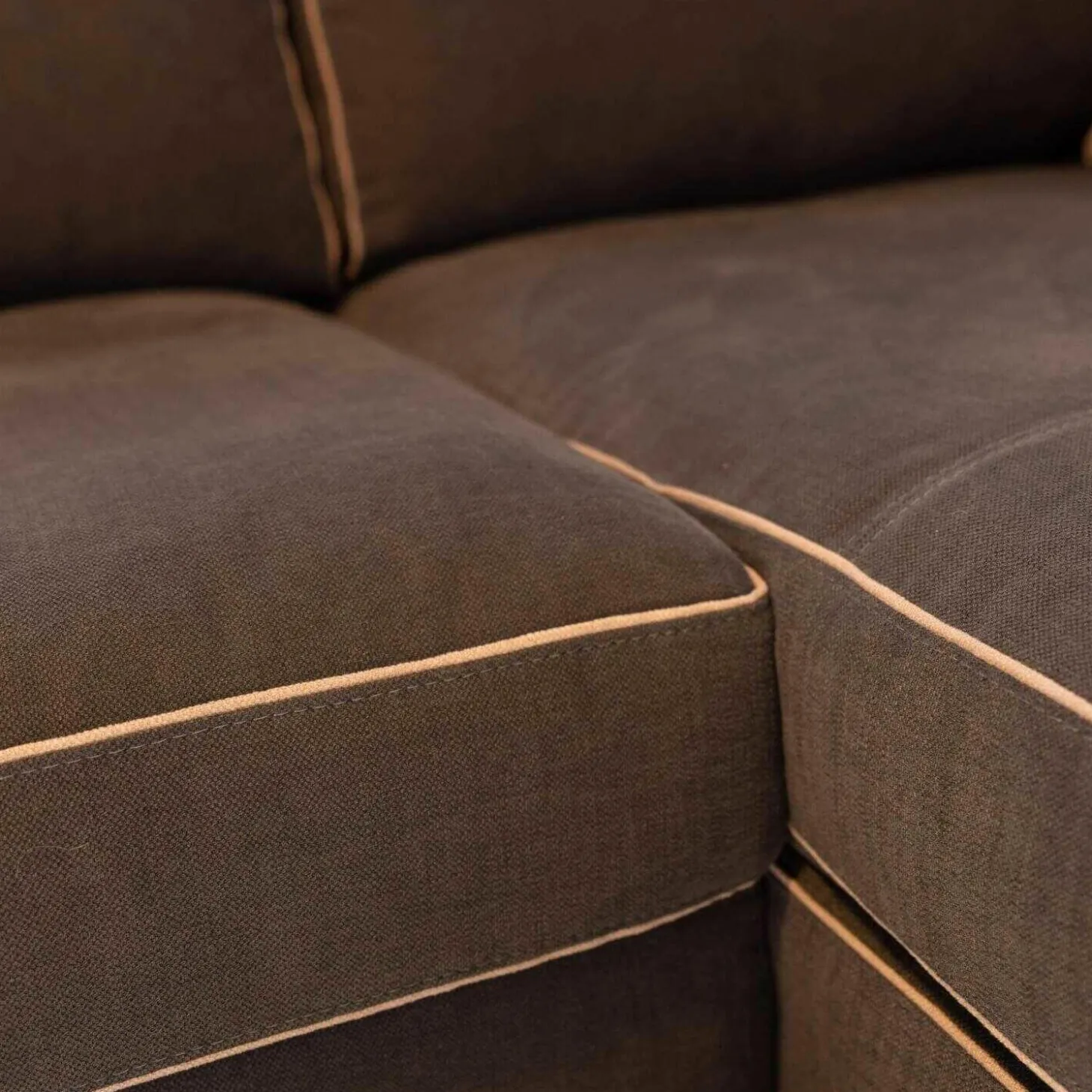 Ecksofa Gatsby Fest Smart-Back Stoff Djakarta Graphit mit Kissen