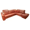 Ecksofa IL 4052 Leder Credo Barolo Rot mit motorischen Funktionen