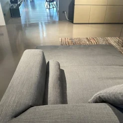 Ecksofa Jaan Living Stoff Bora 7748 Slate Grau Fuß Schwarz Matt Pulverbeschichtet Inklusive Kissen