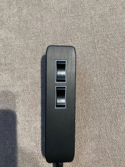 Ecksofa Jacksonville Stoff Yelda Taupe Beige Füße Massivholz Geölt