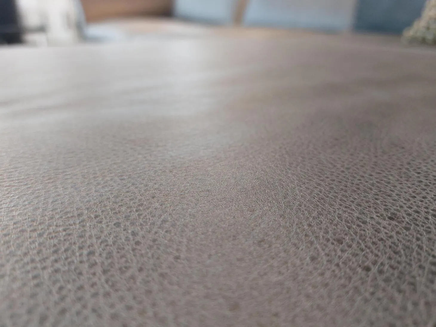 Ecksofa Justus Leder Retro Grey Grau Metallfuß Schwarz