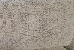 Ecksofa LS24 Hunte Stoff Space Nature Beige Füße Metall Schwarz