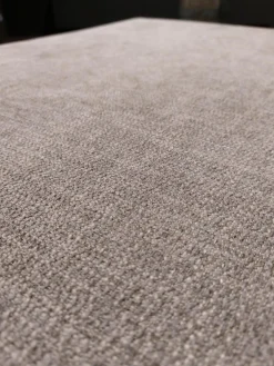 Ecksofa Lucero Stoff Bernando Oliv Grau Metallkufe Schwarz