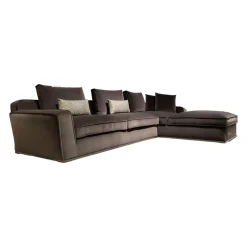 Ecksofa Maxalto Solatium Stoff Sirio Anthrazit 2053153 mit 7 Kissen