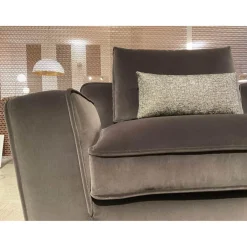 Ecksofa Maxalto Solatium Stoff Sirio Anthrazit 2053153 mit 7 Kissen