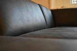 Ecksofa Mirabella Leder Aurelia Nightblue Blauz