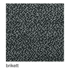 Ecksofa MS 1019 Stoff 24 Q2 Rustica Brikett Grau Metallkufe Edelstahloptik Gebürstet Mit Wall Free Funktion