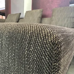 Ecksofa Muud Stoff Bogar 7830 Nightshade Grau Kufen Metall Matt Schwarz Pulverbeschichtet Mit Hocker