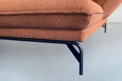 Ecksofa Nova 1378 Stoff Pura Grappa Rot Braun Rahmenkufe Anthrazit Pulverbeschichtet Inklusive Elektrische Verstellung