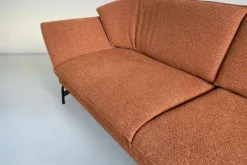 Ecksofa Nova 1378 Stoff Pura Grappa Rot Braun Rahmenkufe Anthrazit Pulverbeschichtet Inklusive Elektrische Verstellung