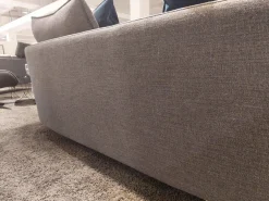 Ecksofa Onda Stoff 17.300 Dunkel Schwarz Grau Fuß Massivholz Eiche Schwarz Lackiert Inklusive 9 Bliesen Kissen Und 4 Polsterkissen Ohne Couchtisch