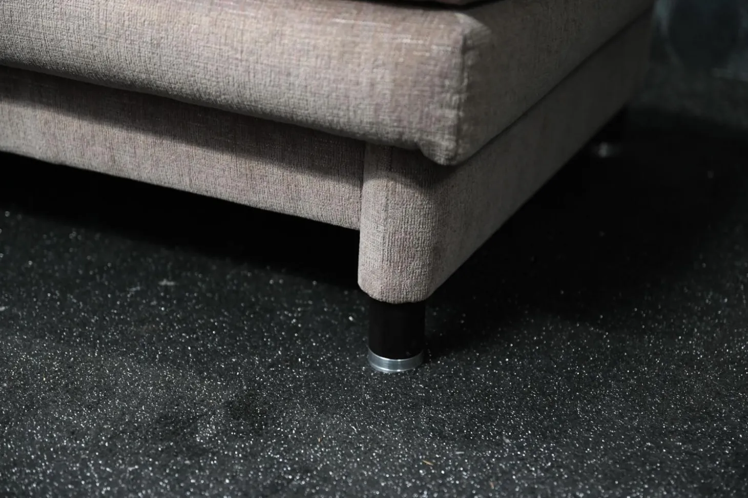 Ecksofa Picco Stoff Amane AC Malve Beige Braun mit Armlehnenverstellung