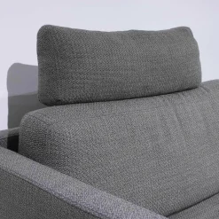 Ecksofa PL Numa Stoff 10 Grau Mit Tisch Und Kissen