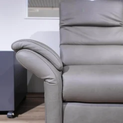 Ecksofa Relaxa 5 5 Leder Evita Smoke Grau Fuß Alusäulen Inklusive Drehsessel Komfort 3.0