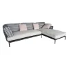 Ecksofa Ribes Outdoor Stoff Elisir Nature mit 7 Kissen