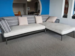 Ecksofa Ribes Outdoor Stoff Elisir Nature mit 7 Kissen