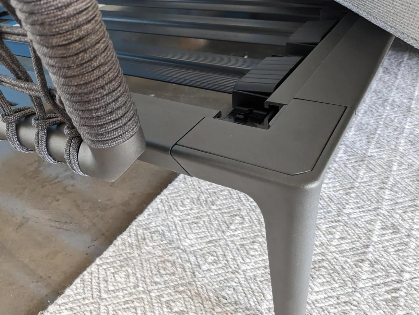 Ecksofa Ribes Outdoor Stoff Elisir Nature mit 7 Kissen