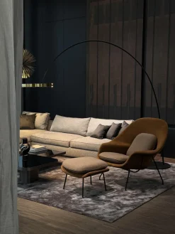 Ecksofa Richard Stoff Lieso Pied De Poule Graun Und 315 Braun Profil Stoff Ballano Schiefer Füße Metall Schwarz Verchromt Und Lackiert Inklusive 3 Rückenkissen