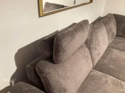 Ecksofa Rockport A Stoff Cord 83 Cacao Braun Füße Massivholz Geölt Inklusive Motorischem Sitzauszug