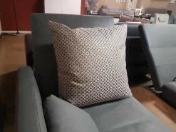 Ecksofa Roro Leder Taron Grau Mit Andocktisch Nussbaum Geölt