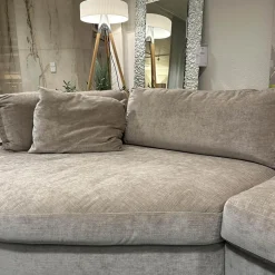 Ecksofa Sofalandschaft Inspiration Stoff Fame Beigebraun Sockelrahmen Holz