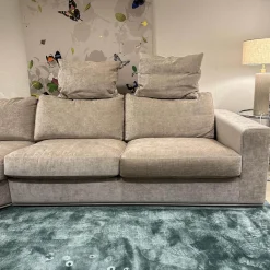 Ecksofa Sofalandschaft Inspiration Stoff Fame Beigebraun Sockelrahmen Holz