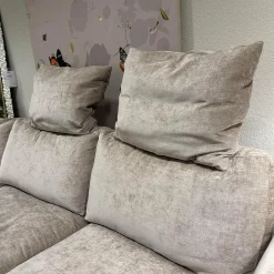 Ecksofa Sofalandschaft Inspiration Stoff Fame Beigebraun Sockelrahmen Holz