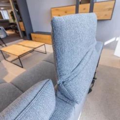 Ecksofa Spektra 1178 Bezug Stoff 24 Q2 Melang Mare Grau Metallfuß Anthrazit Pulverbeschichtet