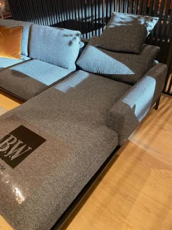 Ecksofa Spirit Stoff Prince BW-1781-191Anthrazit Metallfuß Matt Schwarz