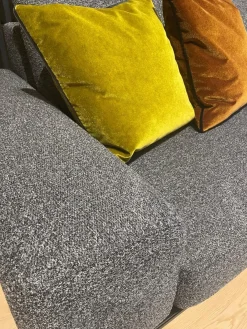 Ecksofa Spirit Stoff Prince BW-1781-191Anthrazit Metallfuß Matt Schwarz