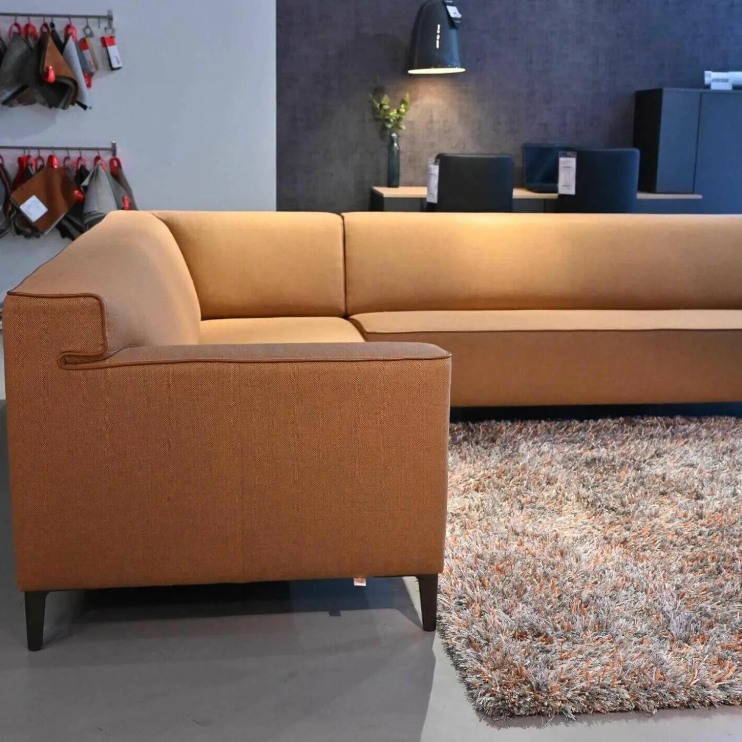 Ecksofa Stoff Kvadrat 6 Re-Wool 568 Grau