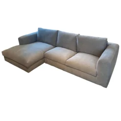 Ecksofa Stormy Stoff 2 Lapis Khaki Grün Grau Füße Kunststoff Mit Stoff Bezogen