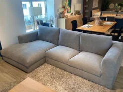 Ecksofa Stormy Stoff 2 Lapis Khaki Grün Grau Füße Kunststoff Mit Stoff Bezogen