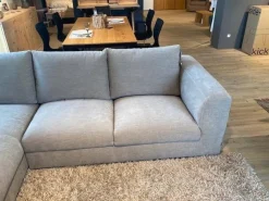 Ecksofa Stormy Stoff 2 Lapis Khaki Grün Grau Füße Kunststoff Mit Stoff Bezogen