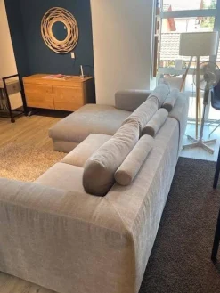 Ecksofa Stormy Stoff 2 Lapis Khaki Grün Grau Füße Kunststoff Mit Stoff Bezogen