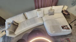 Ecksofa Tama Living Stoff 28 Pearl Beige