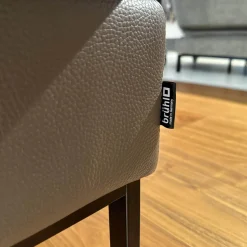 Ecksofa Tomo Compact Leder Unit 5432 29 Braun Gestell Metall Schwarz Pulverbeschichtet Mit Verstellbarer Lehne