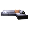 Ecksofa Toronto Stoff Angola 4 Grau Mit Kissen