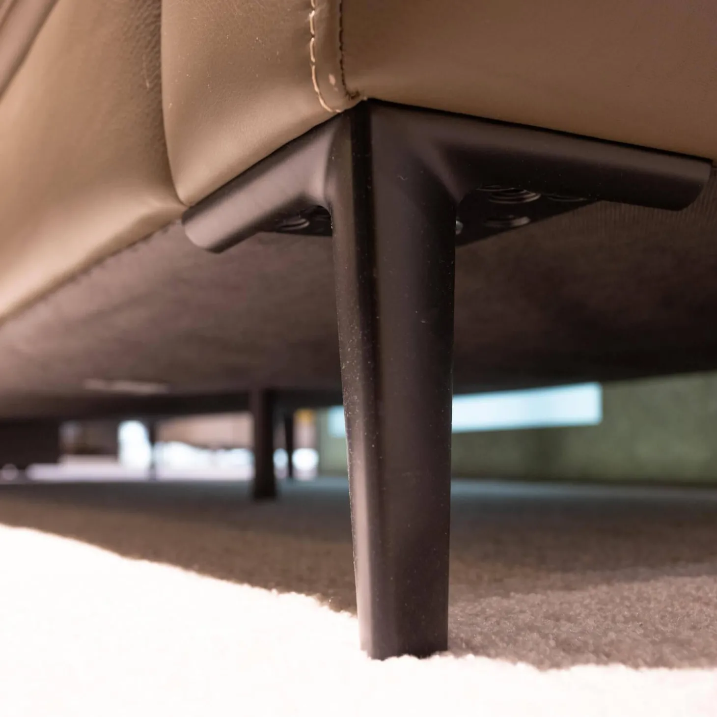 Ecksofa Upgrade Leder Dolce Verdure D Braun Eckfuß Metall Schwarz Matt Mit Kissen